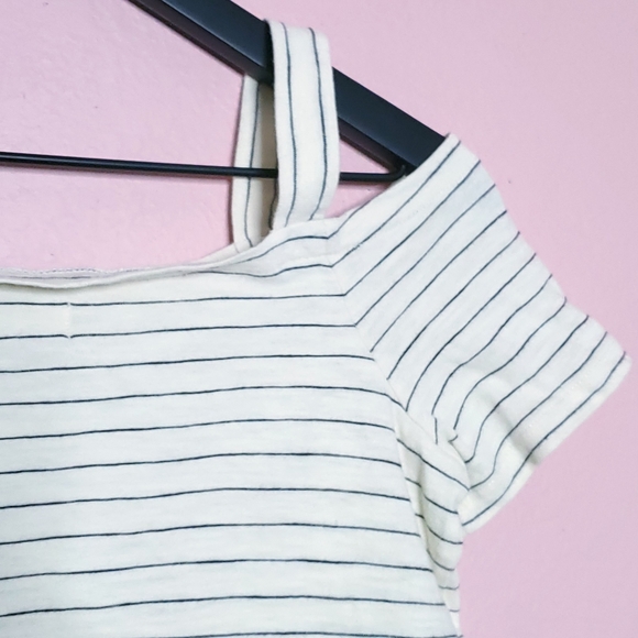 Madewell Cold-Shoulder Tee in Bellamy Stripe - Picture 13 of 15